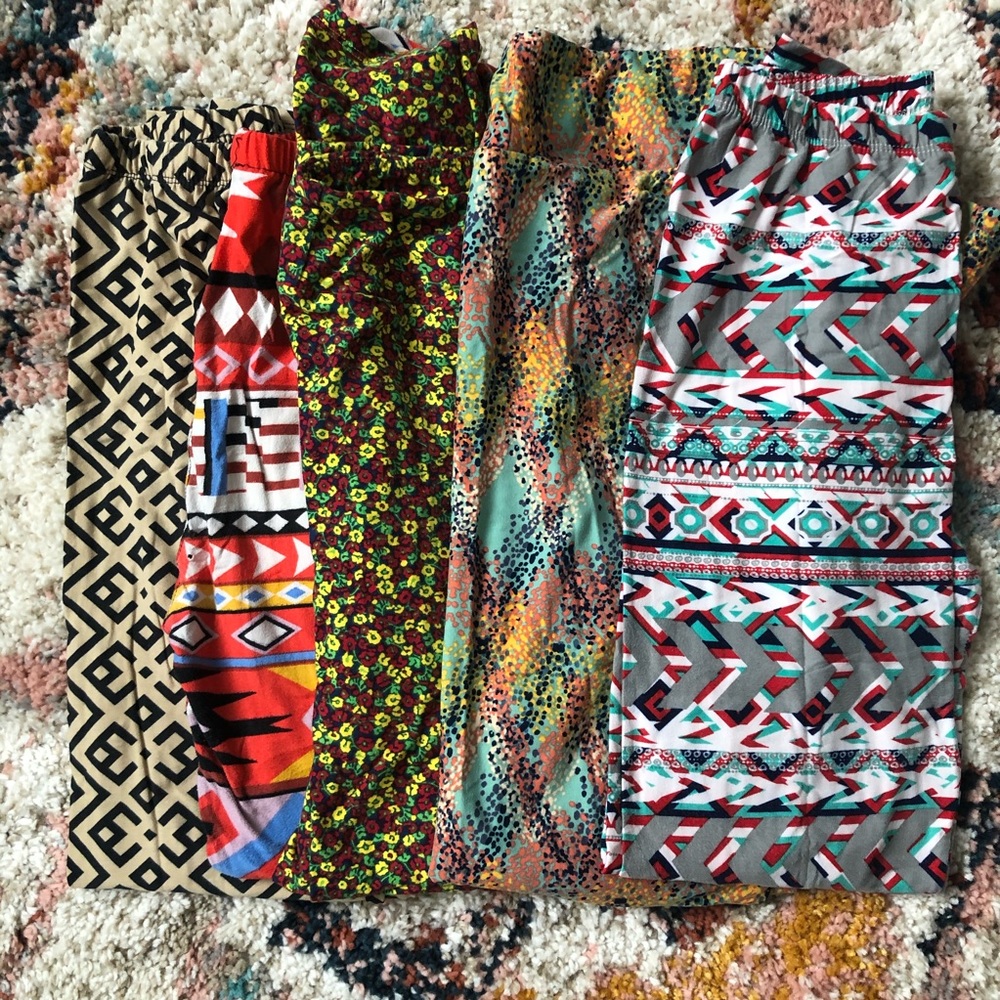 LuLaRoe Leggings, bundle of 5